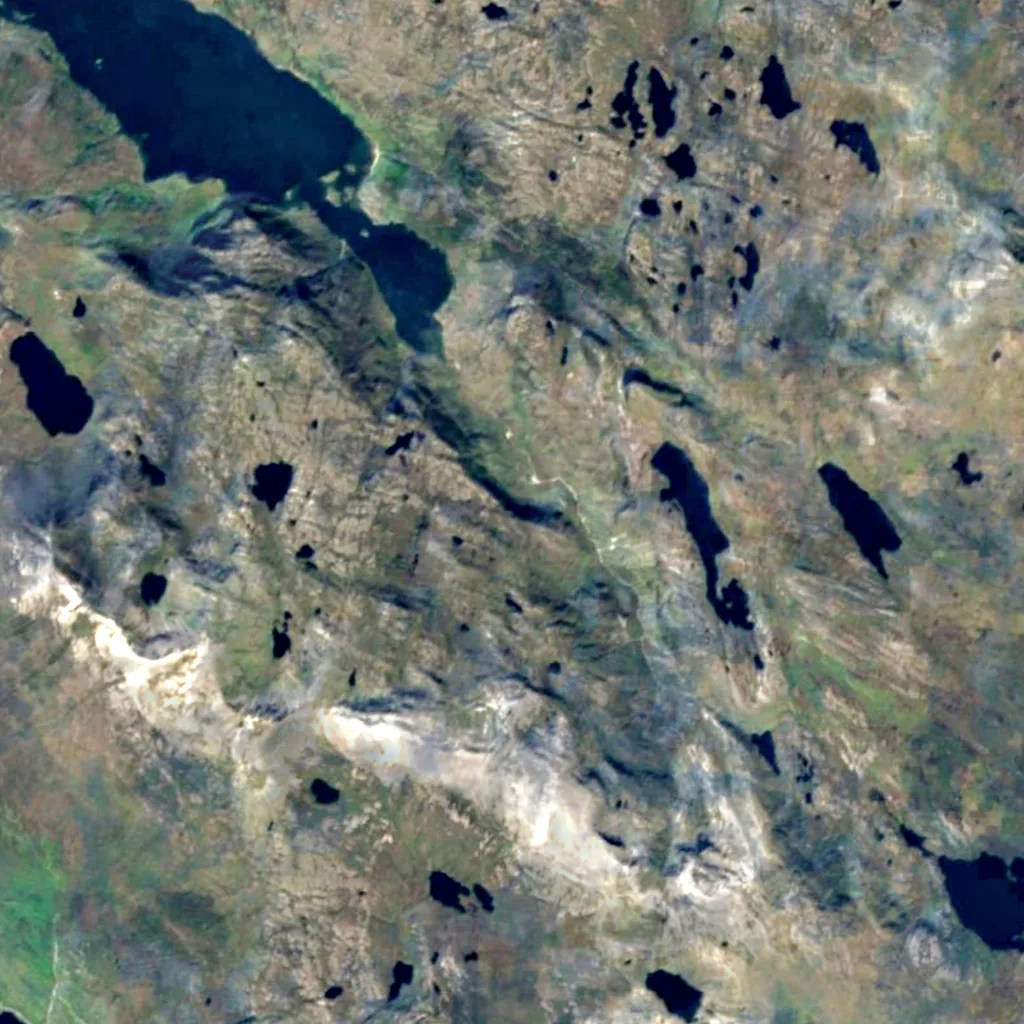 Eas a' Chùal Aluinn seen from above (Sentinel-2)