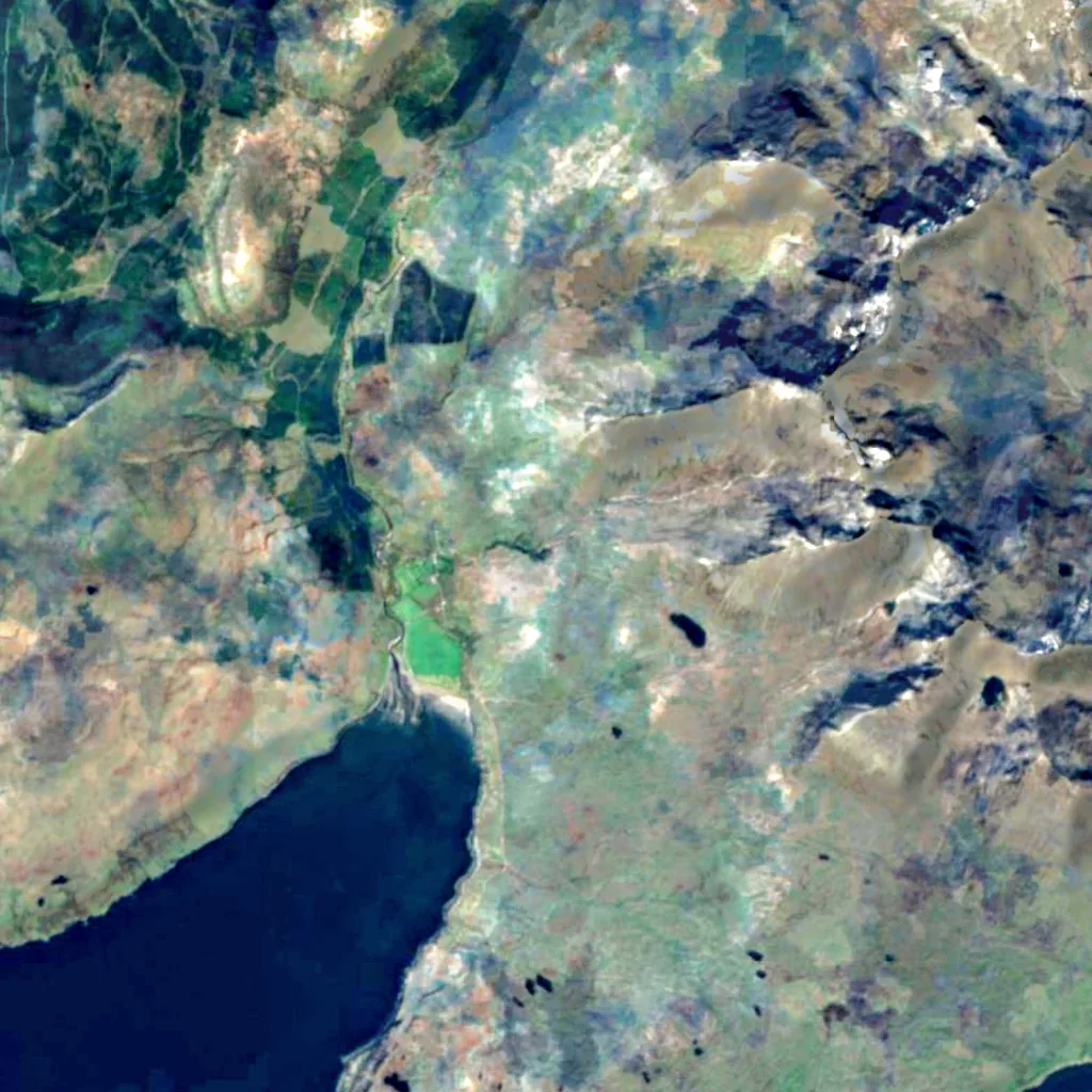 Eas Mòr seen from above (Sentinel-2)