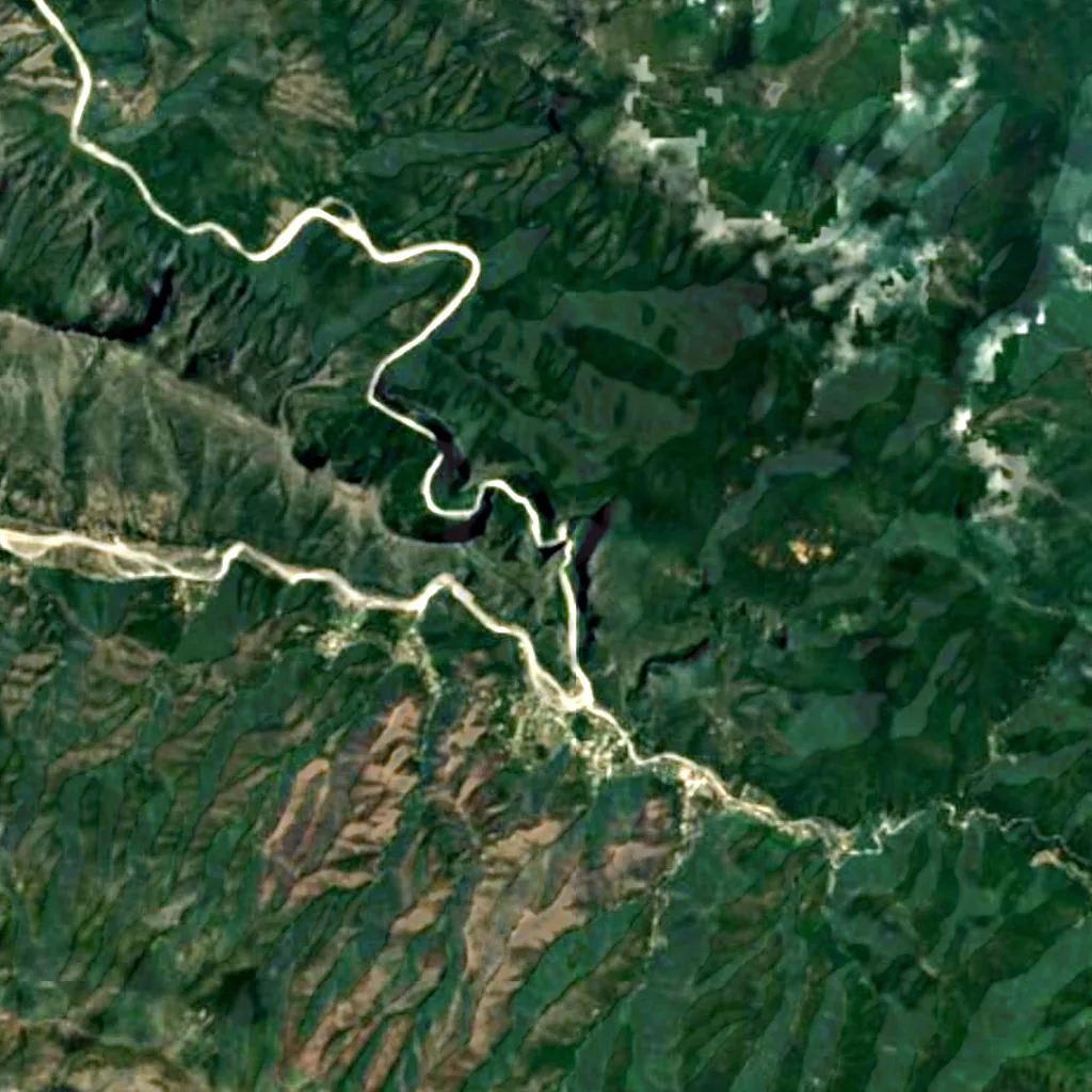 El Salto seen from above (Sentinel-2)