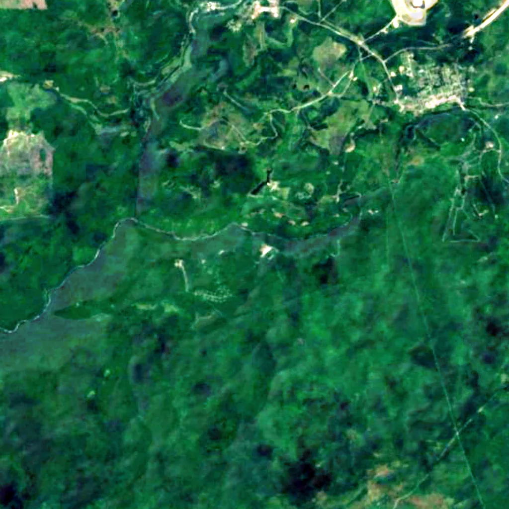 Elakala Falls seen from above (Sentinel-2)