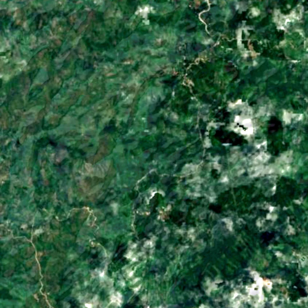Epol Falls seen from above (Sentinel-2)
