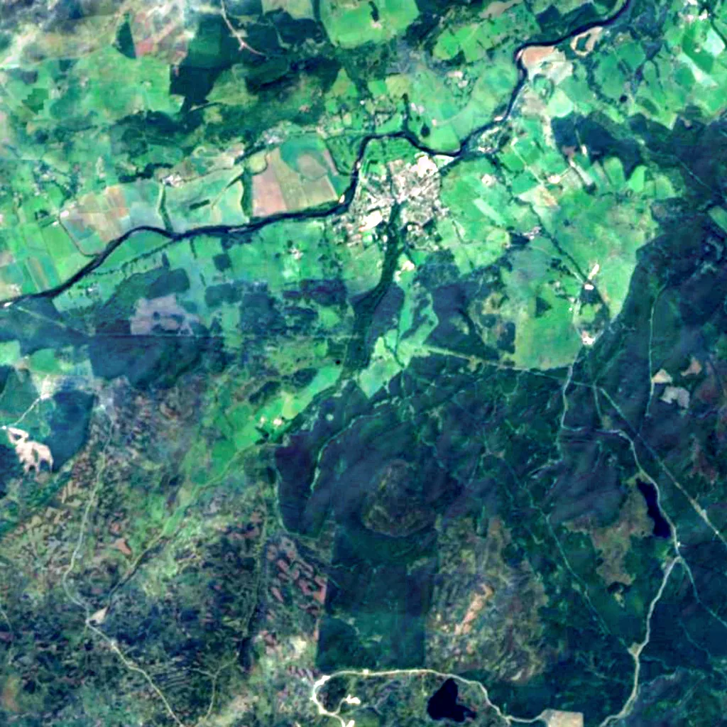 Falls of Moness seen from above (Sentinel-2)
