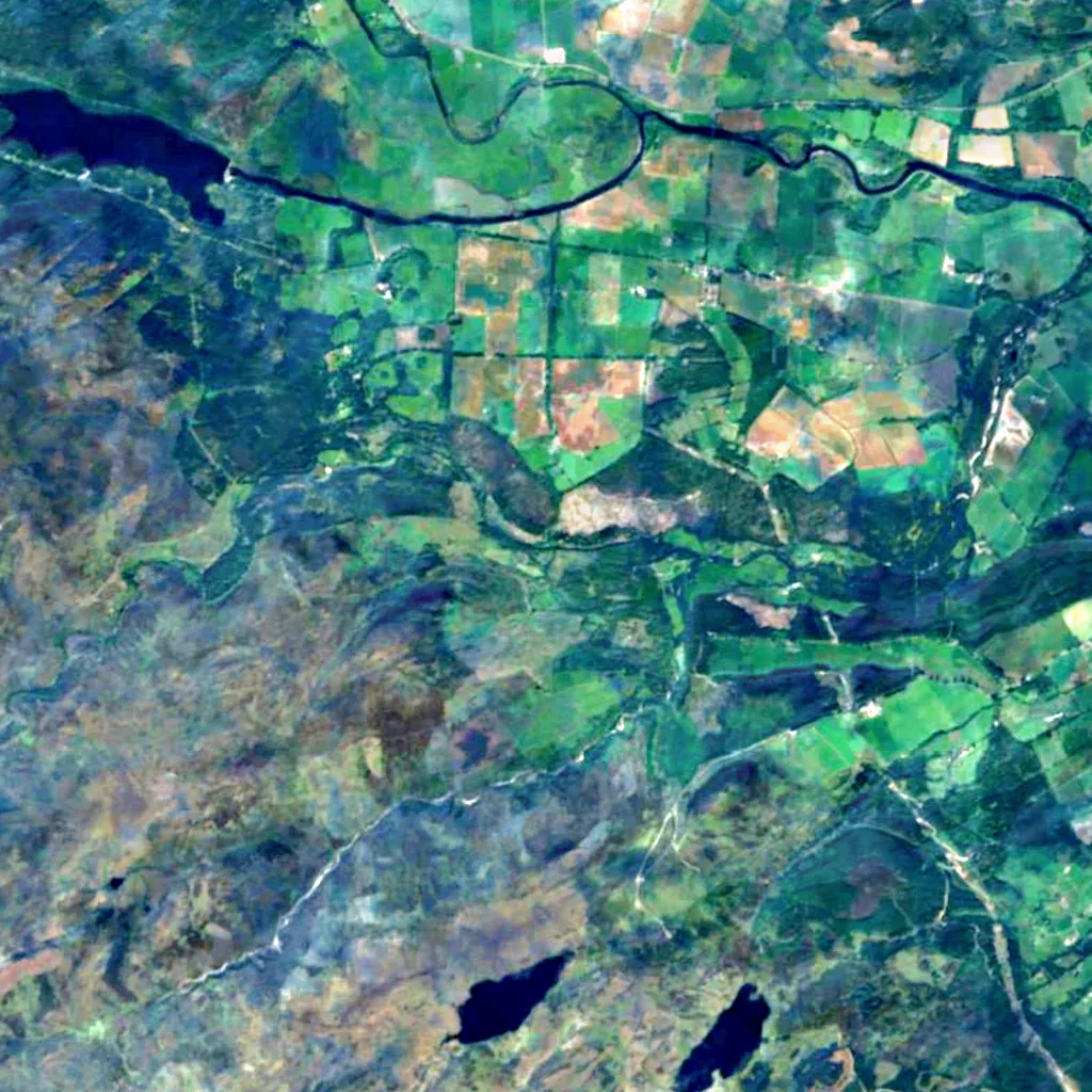 Falls of Orrin seen from above (Sentinel-2)