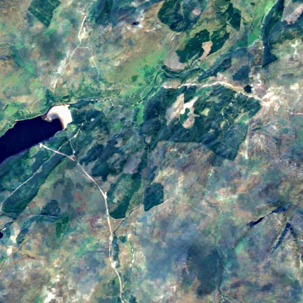 Falls of Pattack seen from above (Sentinel-2)