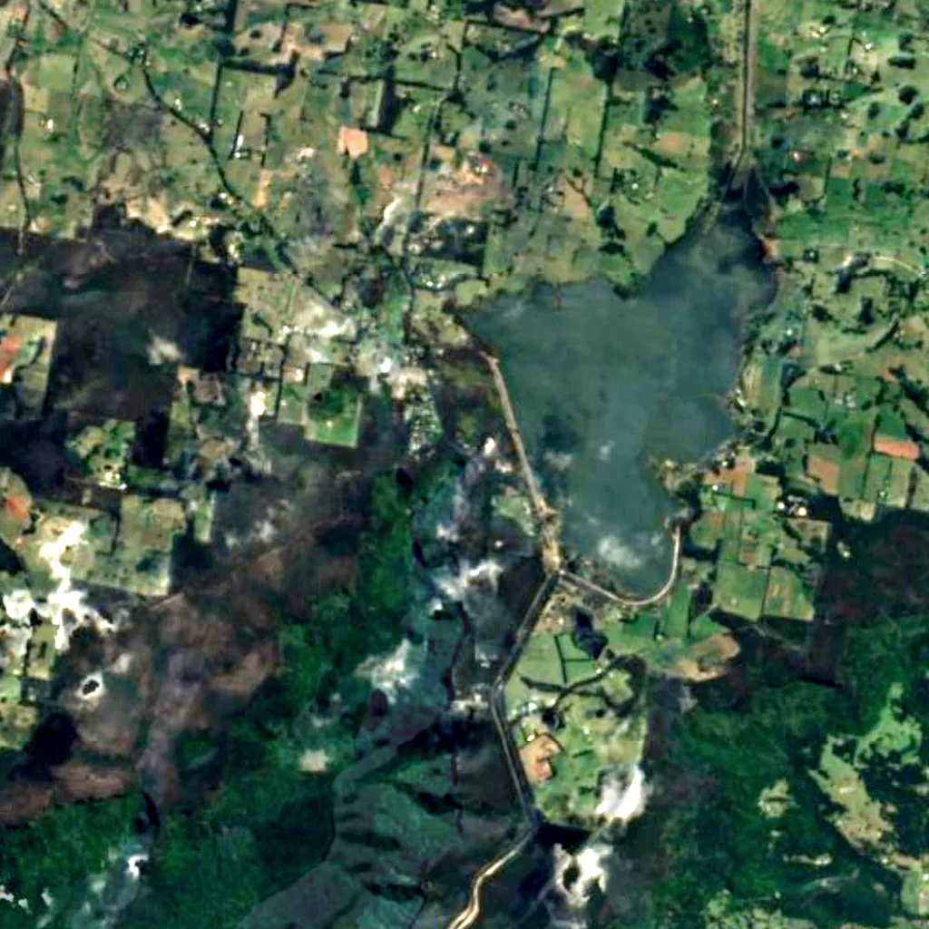 Fitzroy Falls seen from above (Sentinel-2)