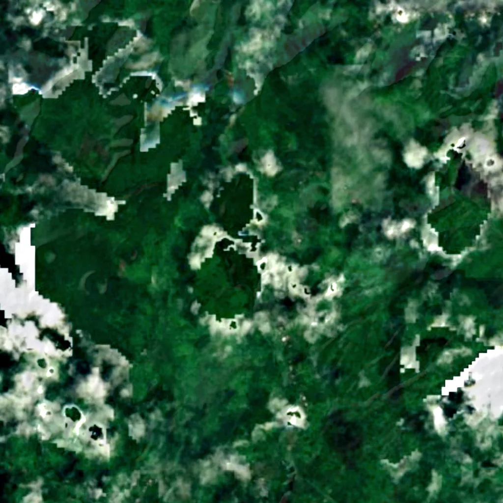 Fuipisia Waterfall seen from above (Sentinel-2)