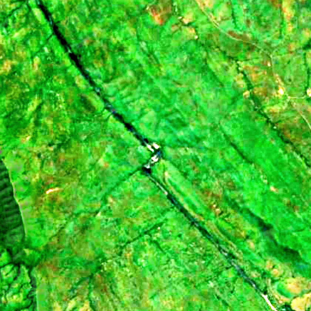 Fula Rapids seen from above (Sentinel-2)