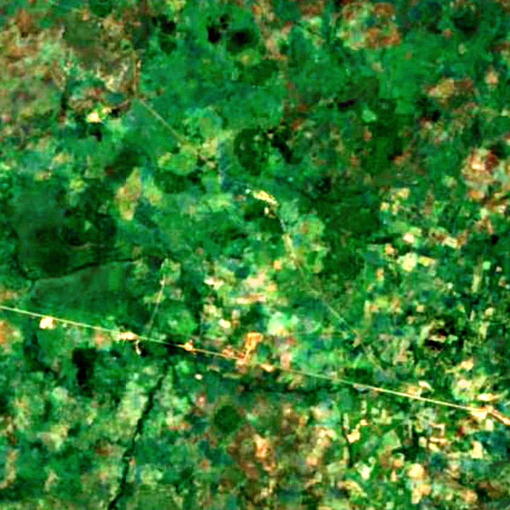 Fuller Waterfalls seen from above (Sentinel-2)