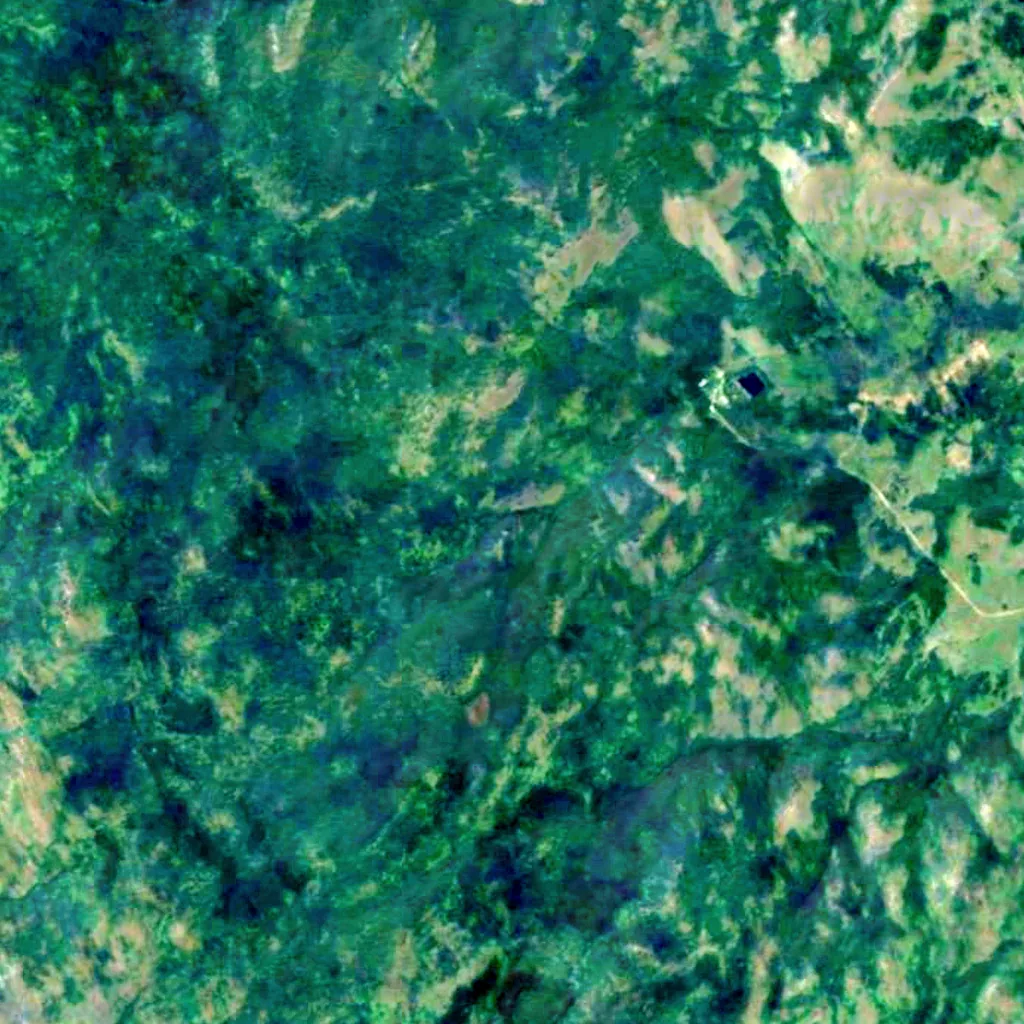Gadelsha Falls seen from above (Sentinel-2)
