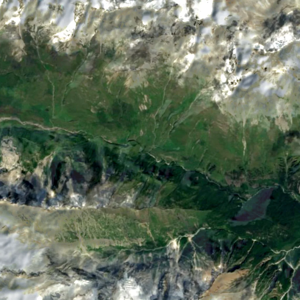 Galduridon seen from above (Sentinel-2)