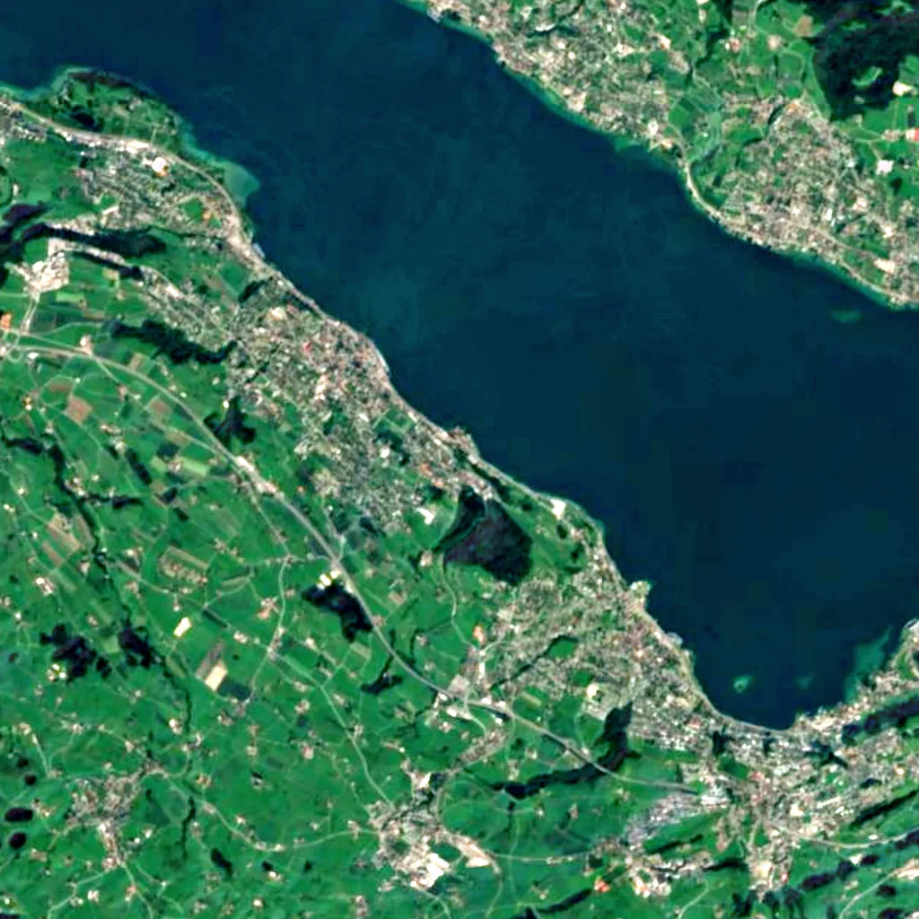Giessbach Falls seen from above (Sentinel-2)