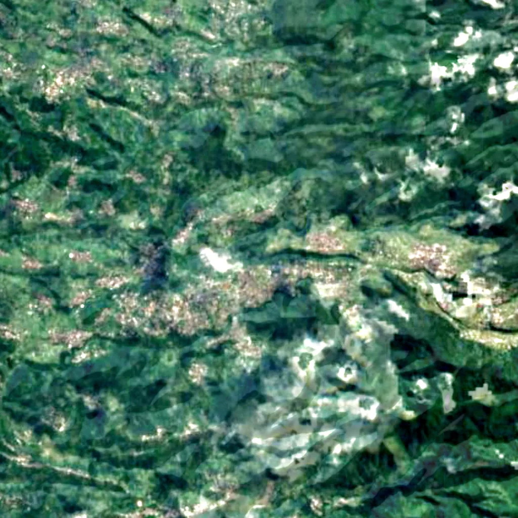 Grojogan Sewu waterfall seen from above (Sentinel-2)