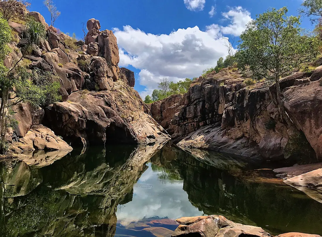 Gunlom Waterfall Creek area in Kakadu National Park