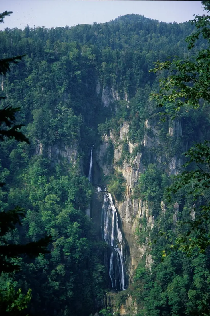 Hagoromo Falls in Taisetsuzan wide