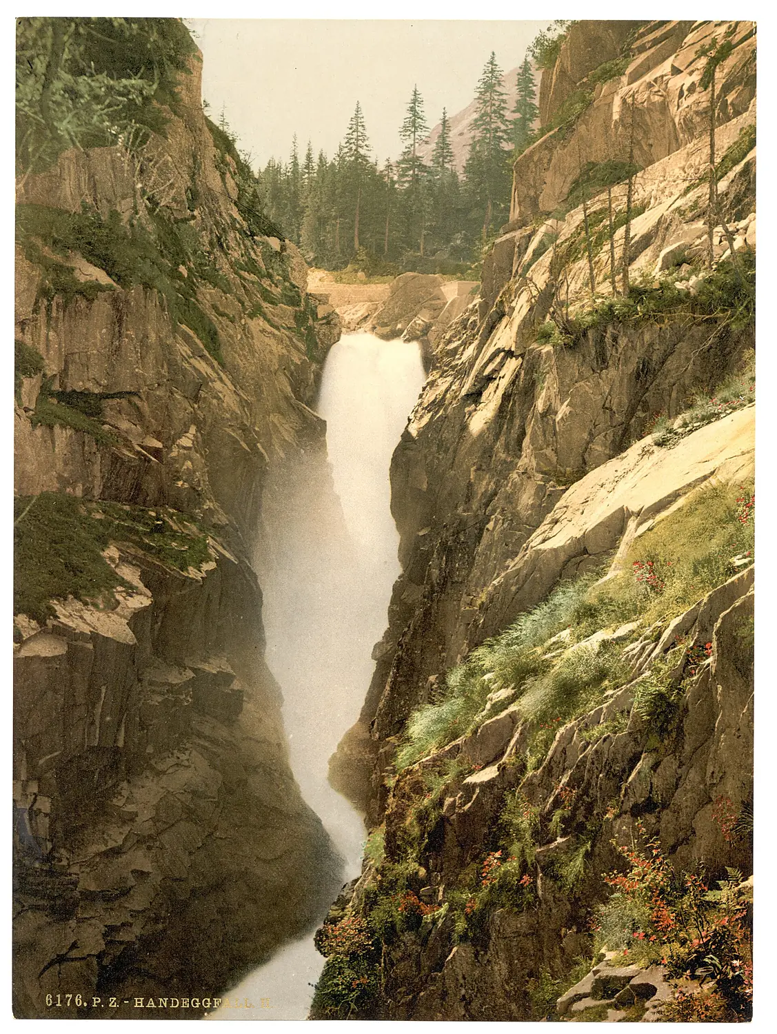Grimselstrasse, Handegg Falls, II, Bernese Oberland, Switzerland-LCCN2001701153