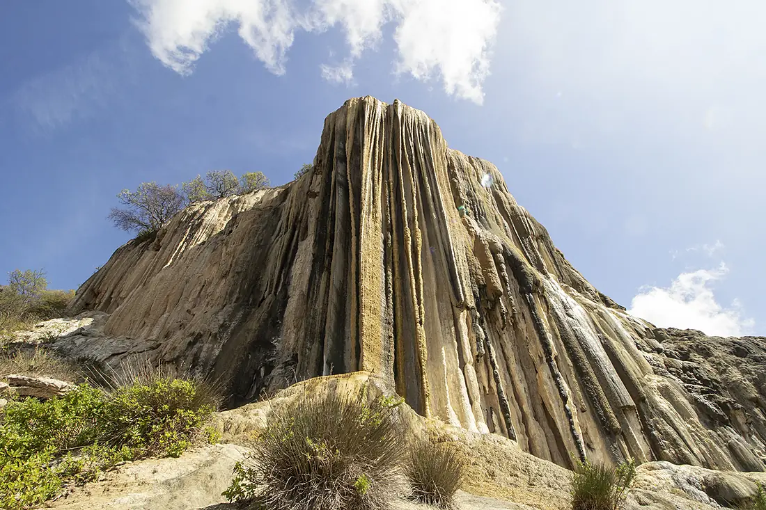 Cascada petrificada de Hierve el Agua en Oaxaca