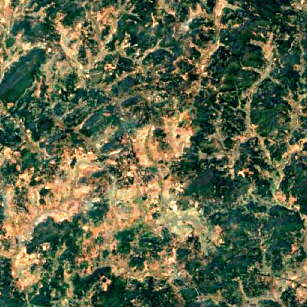 Hirni Falls seen from above (Sentinel-2)