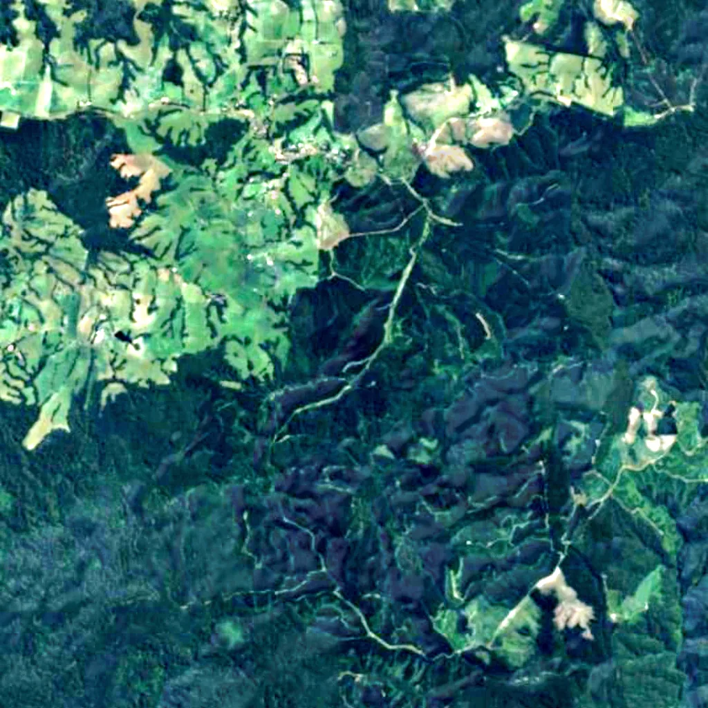 Hopetoun Falls seen from above (Sentinel-2)
