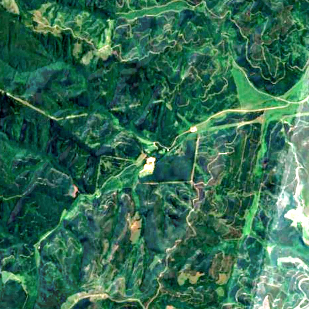 Horseshoe Falls seen from above (Sentinel-2)