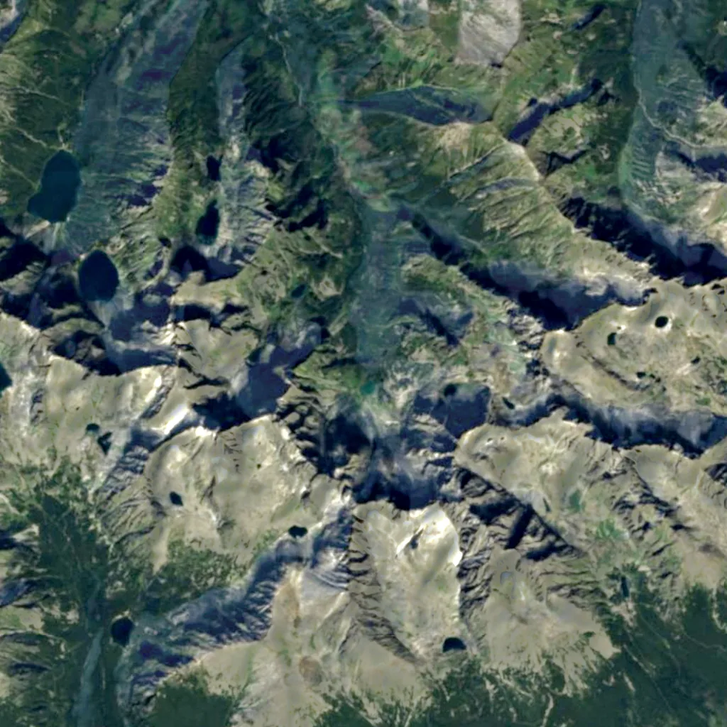 Hviezdoslavov vodopád seen from above (Sentinel-2)