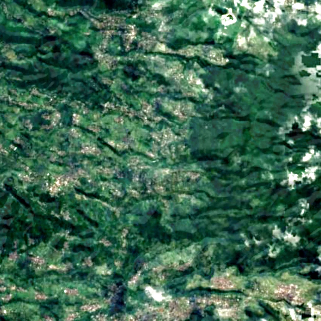 Jumog waterfall seen from above (Sentinel-2)