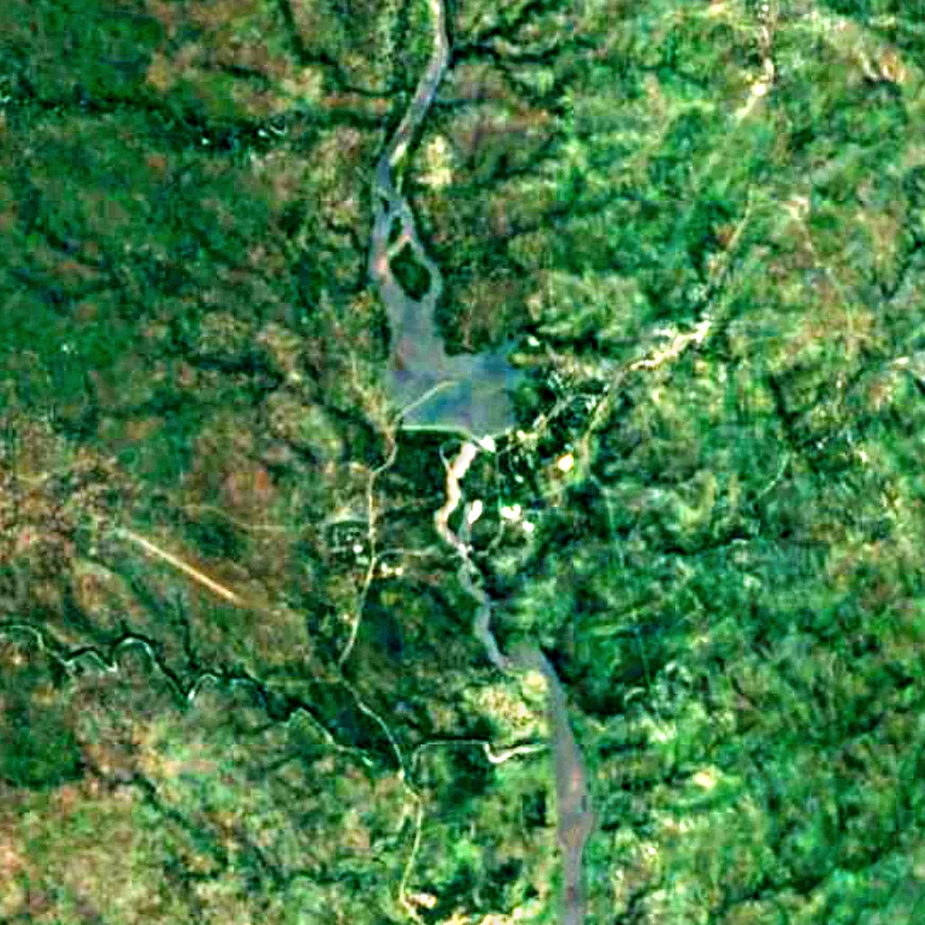 Kapichira Falls seen from above (Sentinel-2)