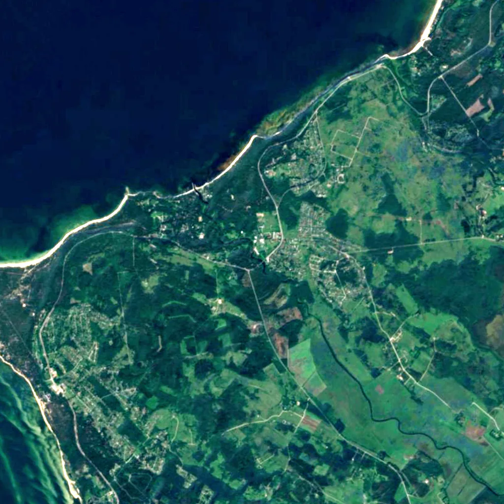 Keila Waterfall seen from above (Sentinel-2)