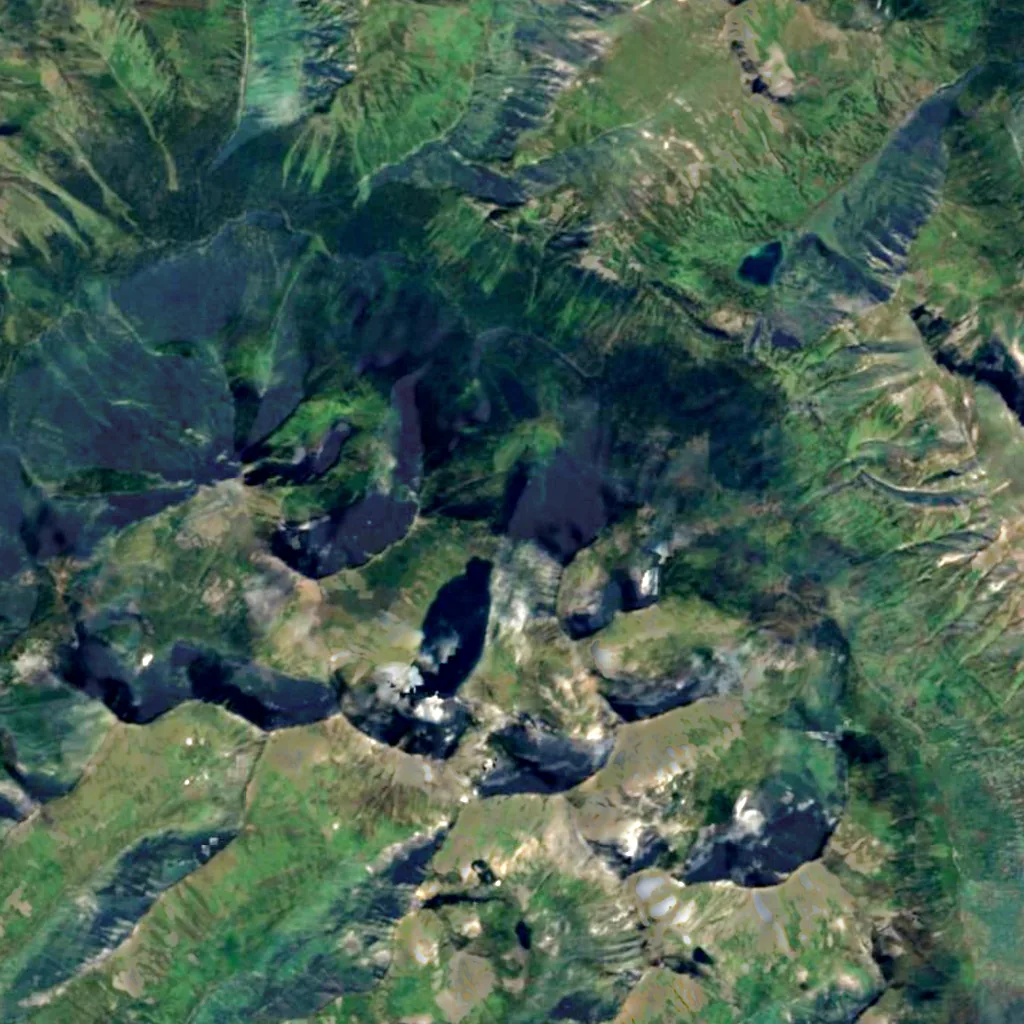Kinzelyuk Waterfall seen from above (Sentinel-2)