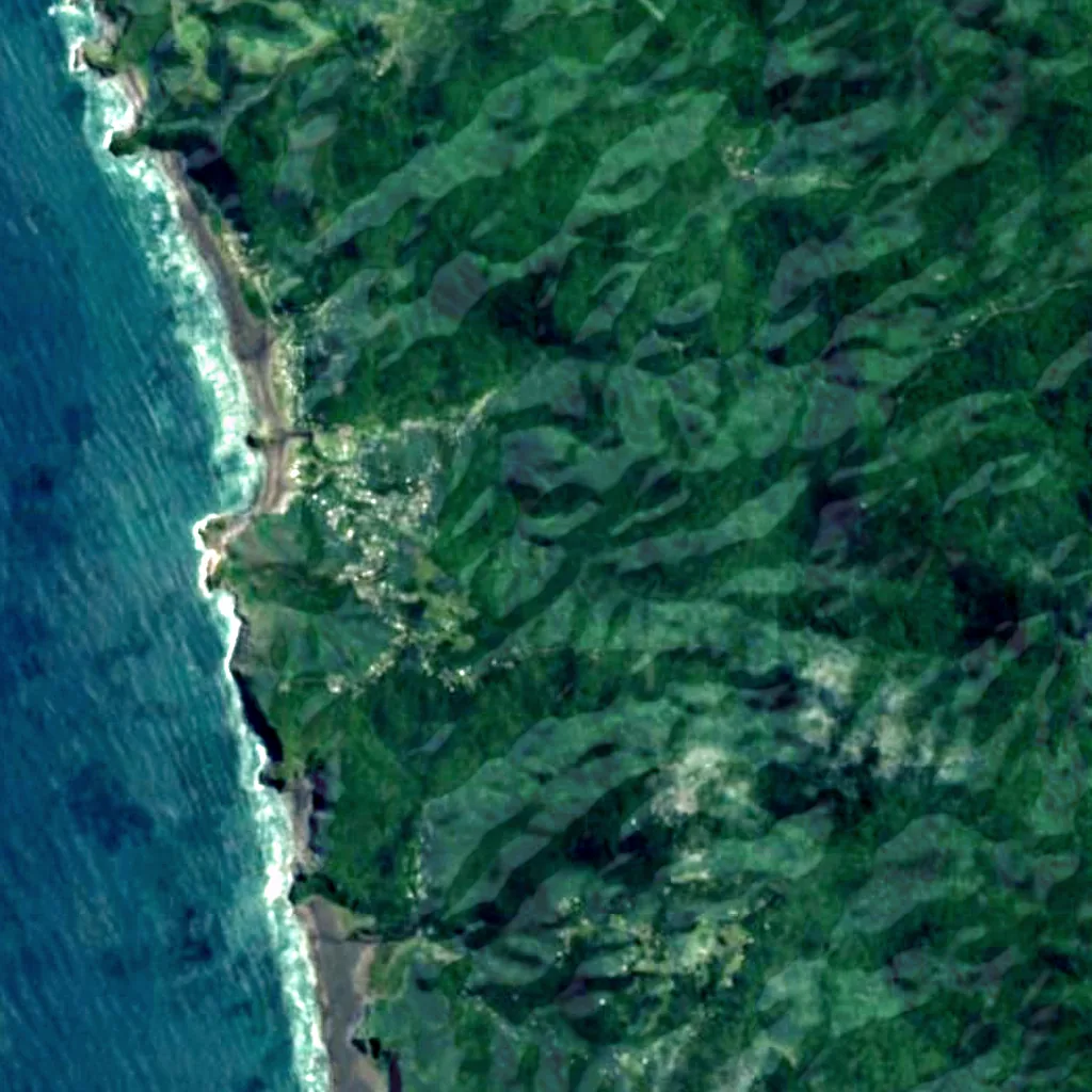 Kitekite Falls seen from above (Sentinel-2)