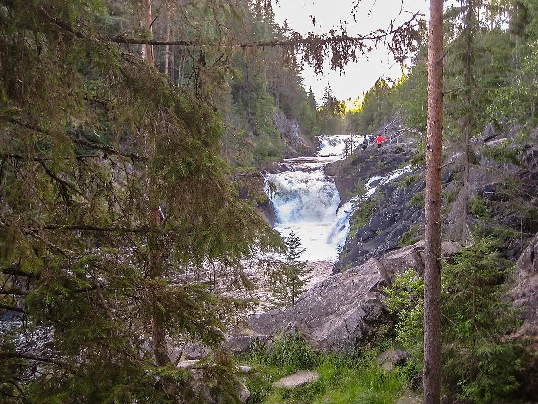 0219Ca. Kivach Waterfall in Karelia
