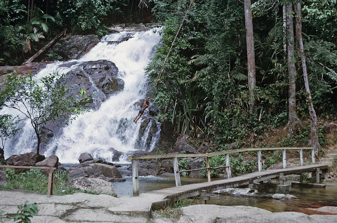 Kota Tinggi waterfall about 1962 swing