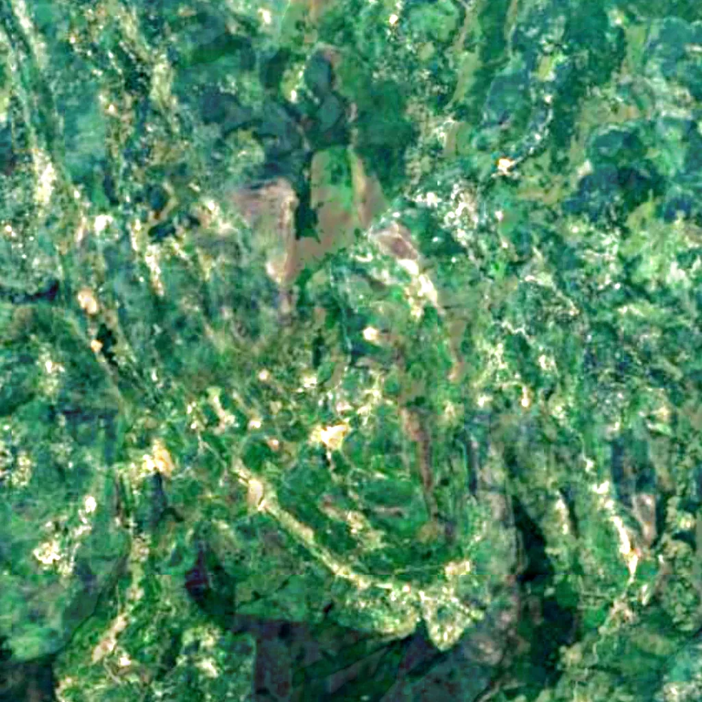 Kurundu Oya Waterfall seen from above (Sentinel-2)