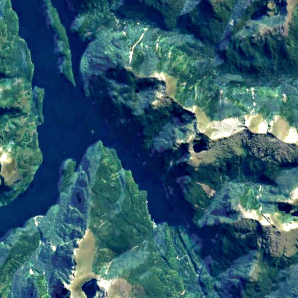 Lady Alice Falls seen from above (Sentinel-2)