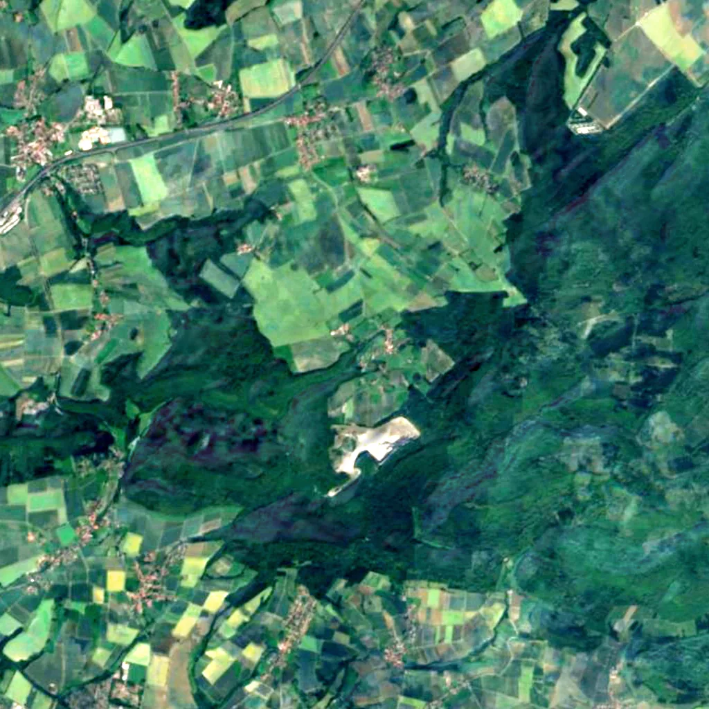 Langenfelder Wasserfall seen from above (Sentinel-2)