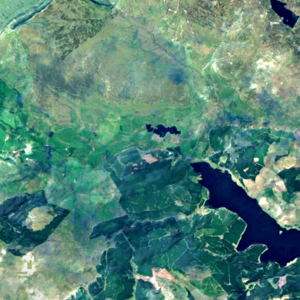 Loup of Fintry seen from above (Sentinel-2)