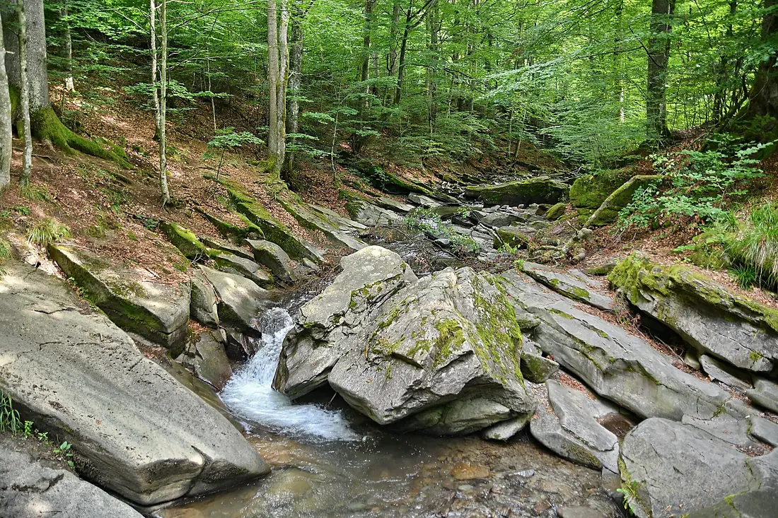 Lumshory Uzhhorodskyi Zakarpatska-Lumshory waterfalls-view-1