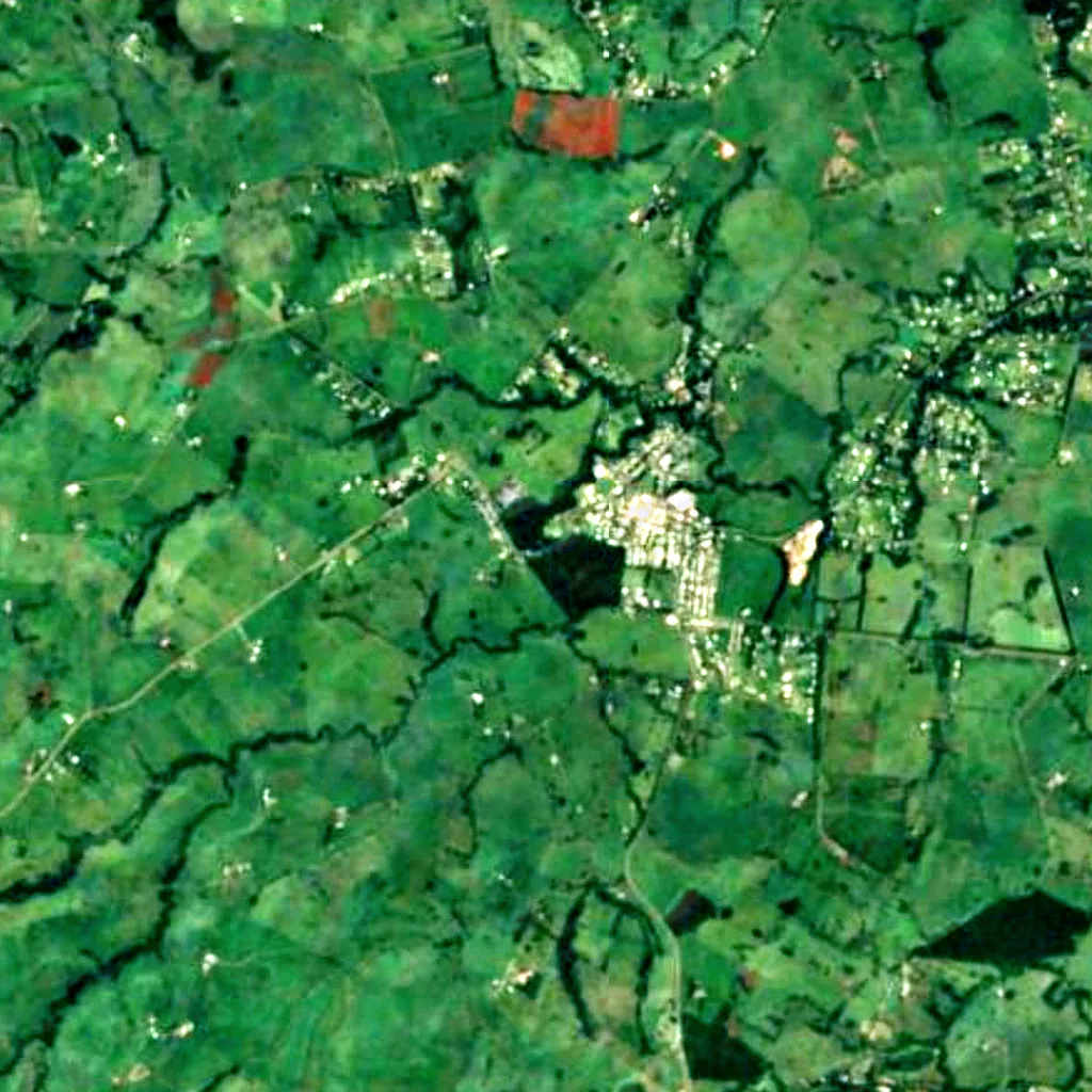 Malanda Falls seen from above (Sentinel-2)