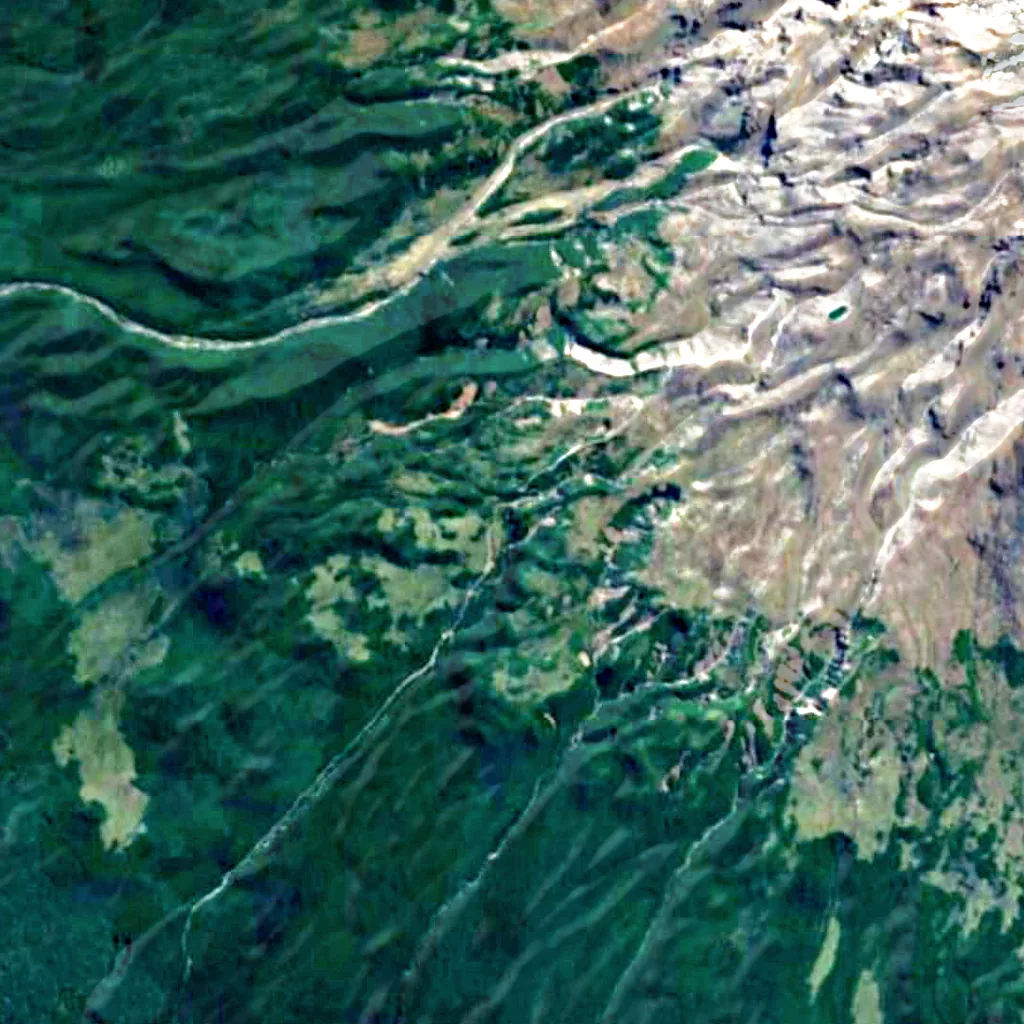 Mangawhero Falls seen from above (Sentinel-2)