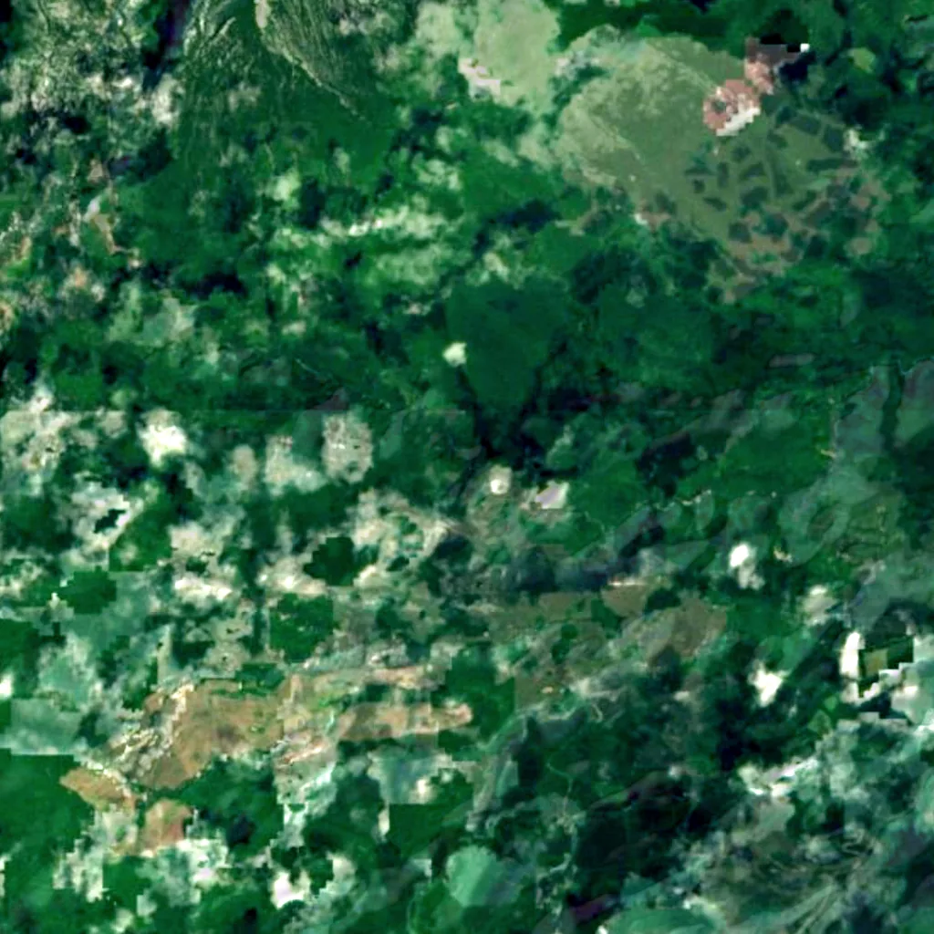 Matsumi Falls seen from above (Sentinel-2)
