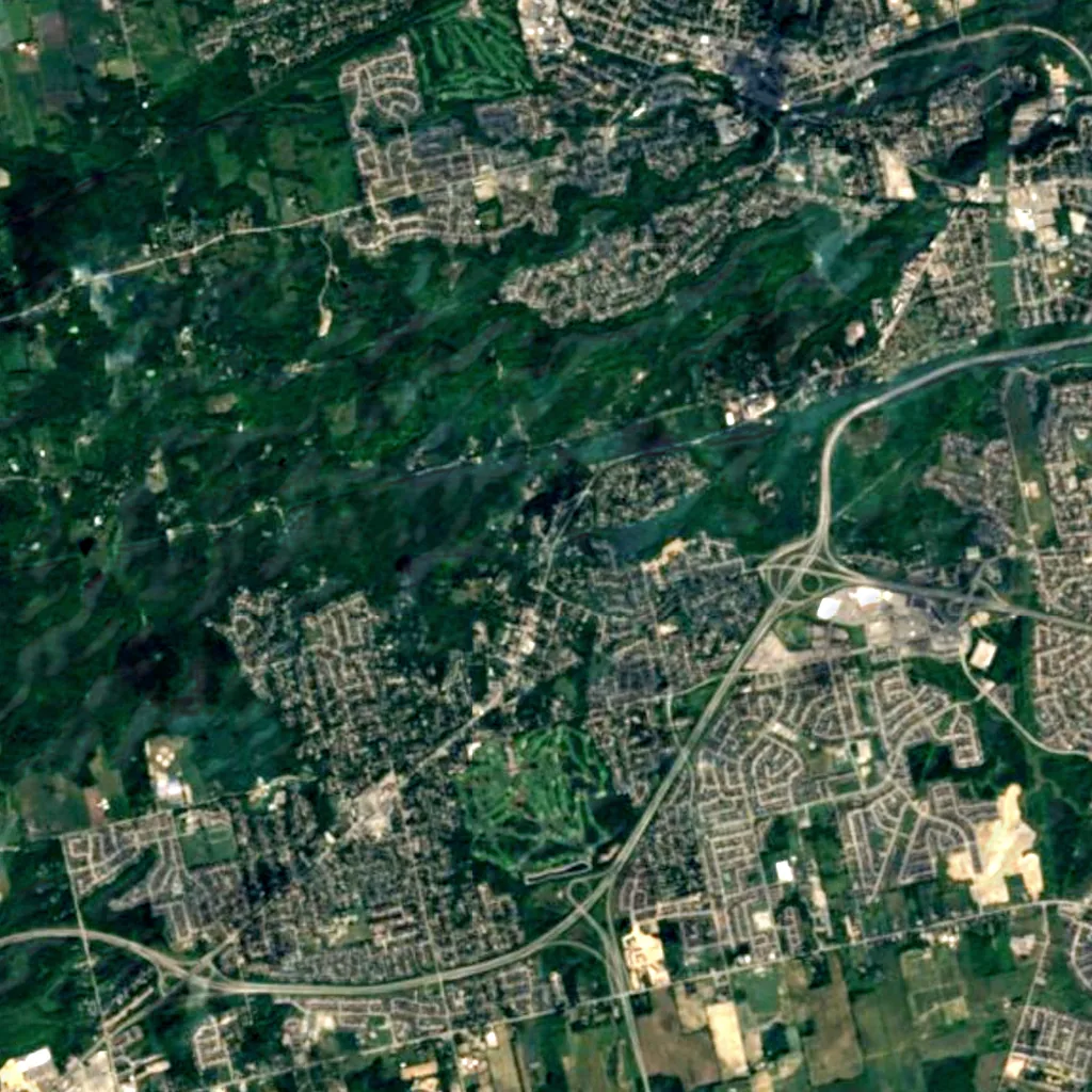 Mill Falls seen from above (Sentinel-2)