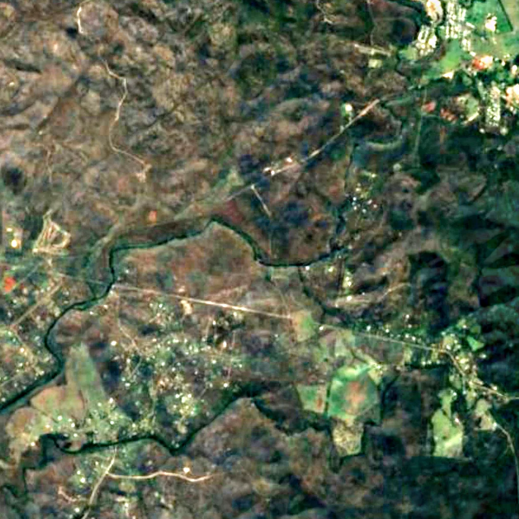 Millstream Falls seen from above (Sentinel-2)