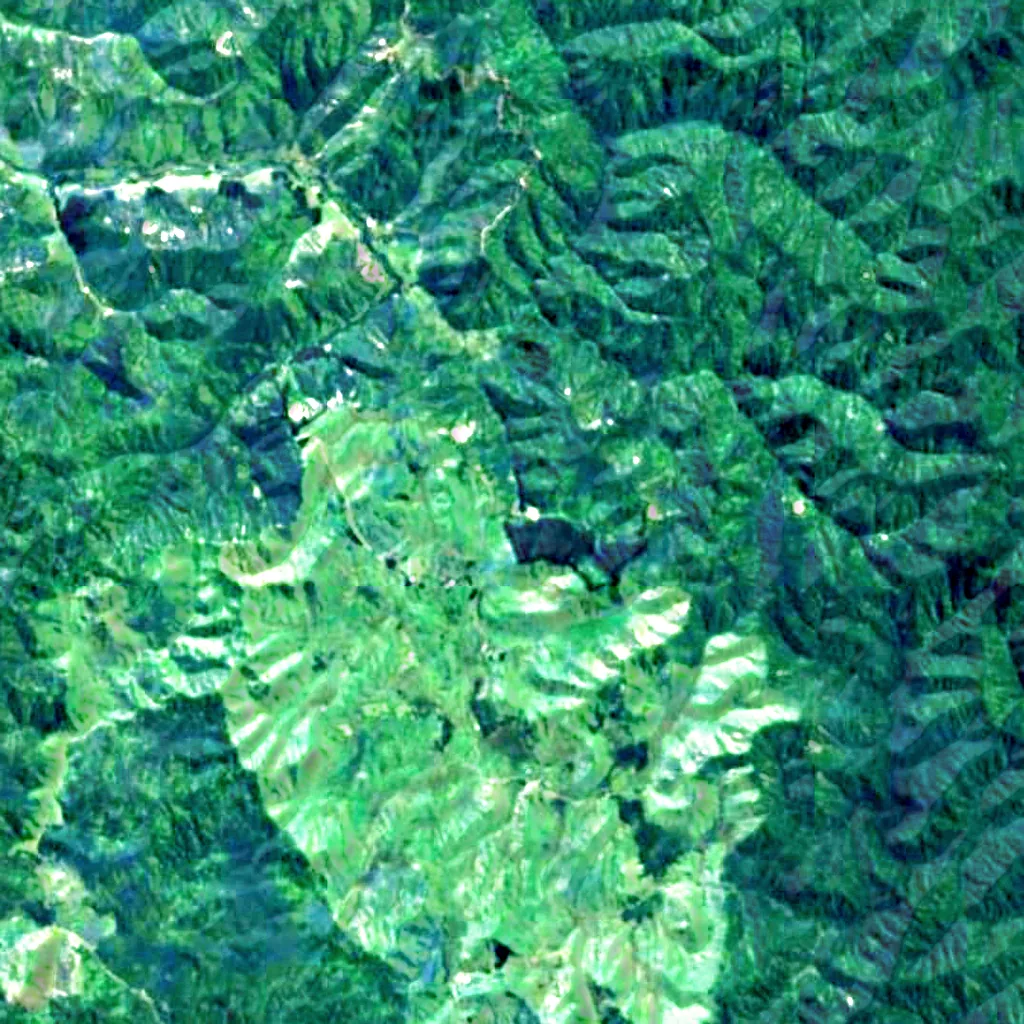 Mount Damper Falls seen from above (Sentinel-2)