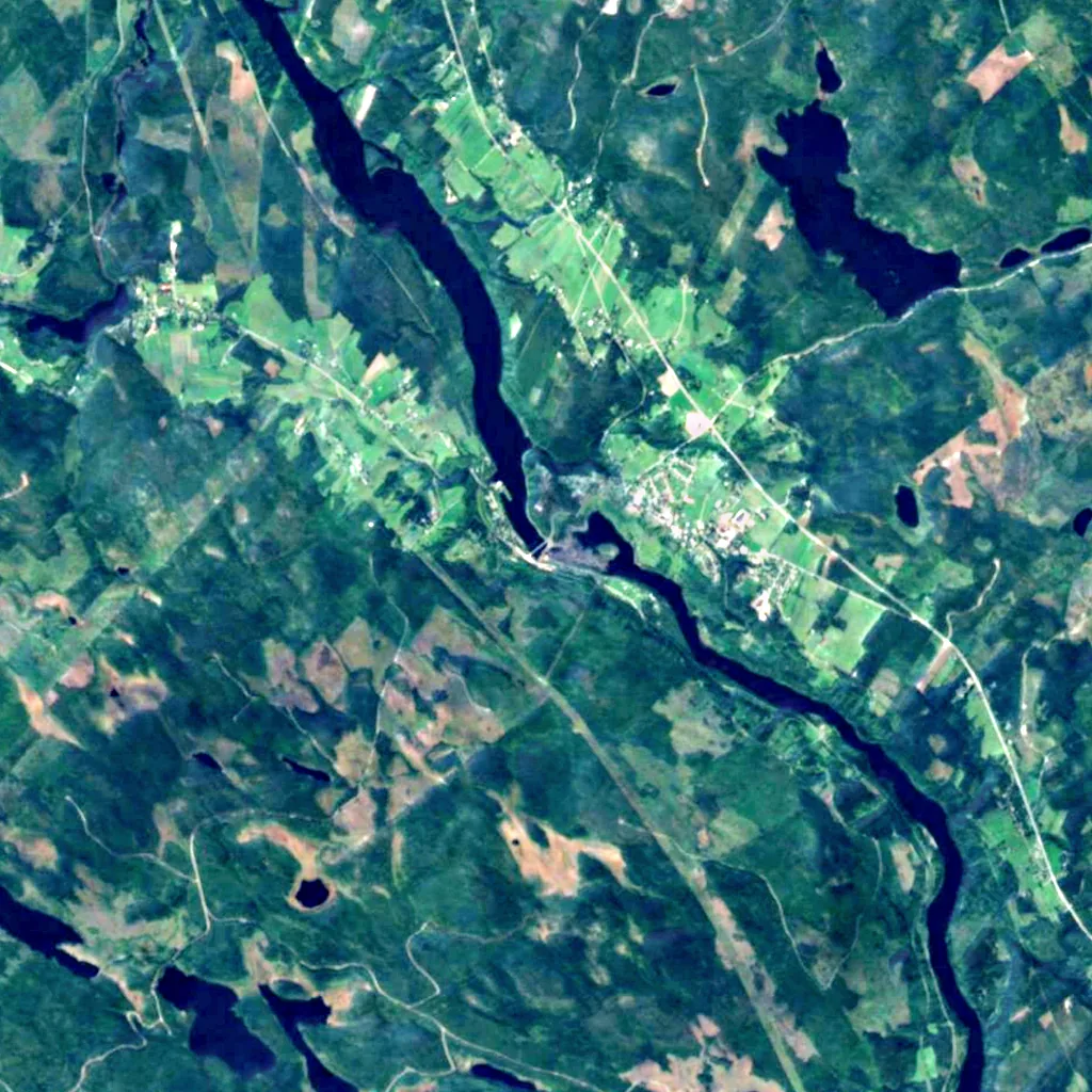 Nämforsen seen from above (Sentinel-2)