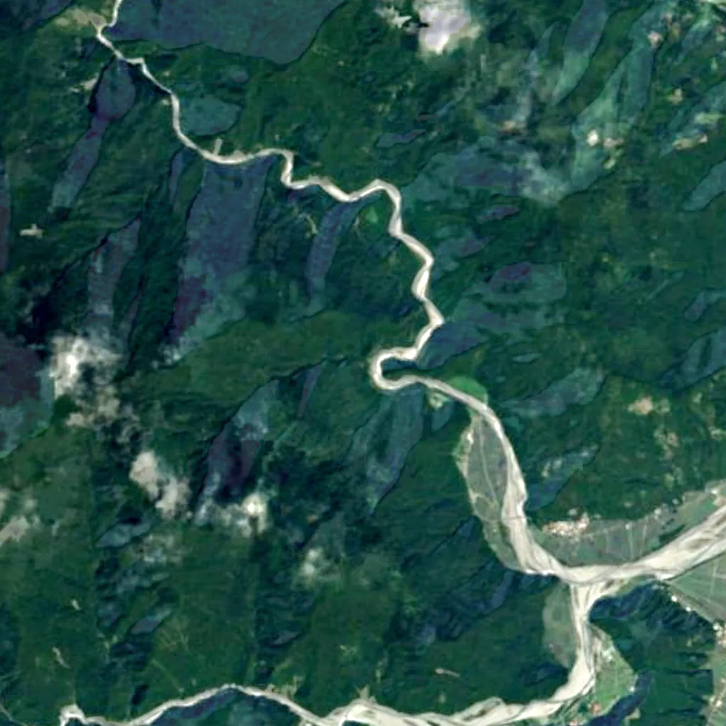 Nan'an Pubu seen from above (Sentinel-2)