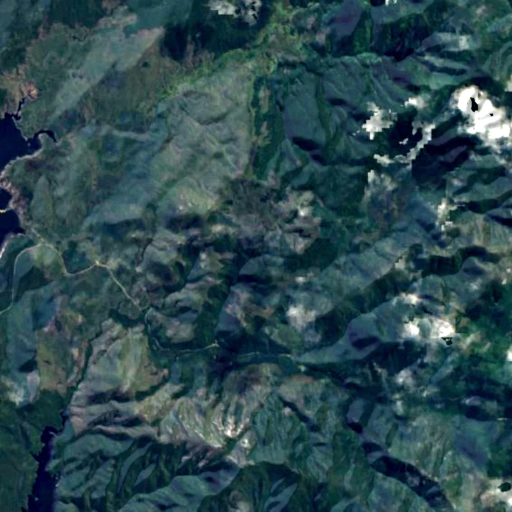Nelson Falls seen from above (Sentinel-2)