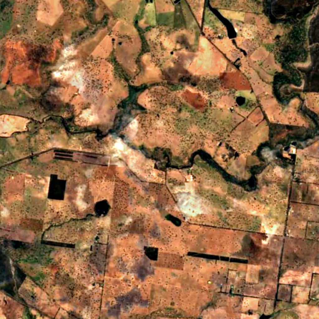 Nigretta Falls seen from above (Sentinel-2)
