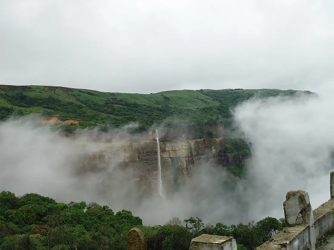 Cherrapunji Waterfalls Over the clouds
