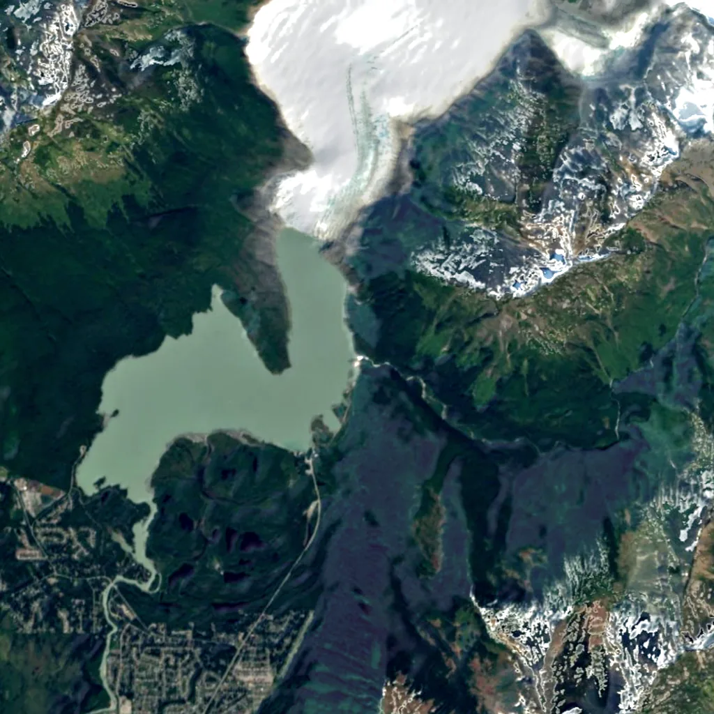 Nugget Falls seen from above (Sentinel-2)