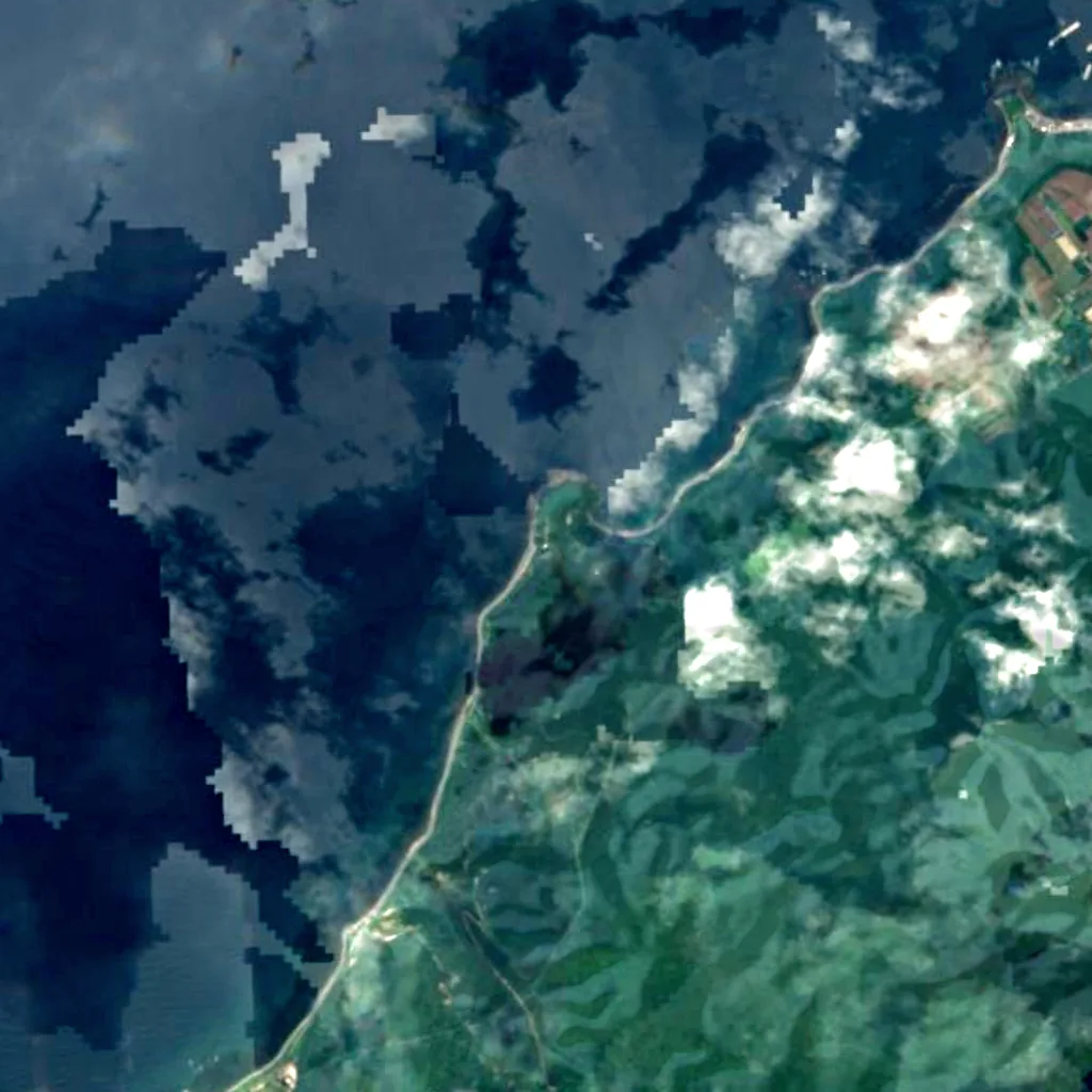 Oshinkoshin Falls seen from above (Sentinel-2)