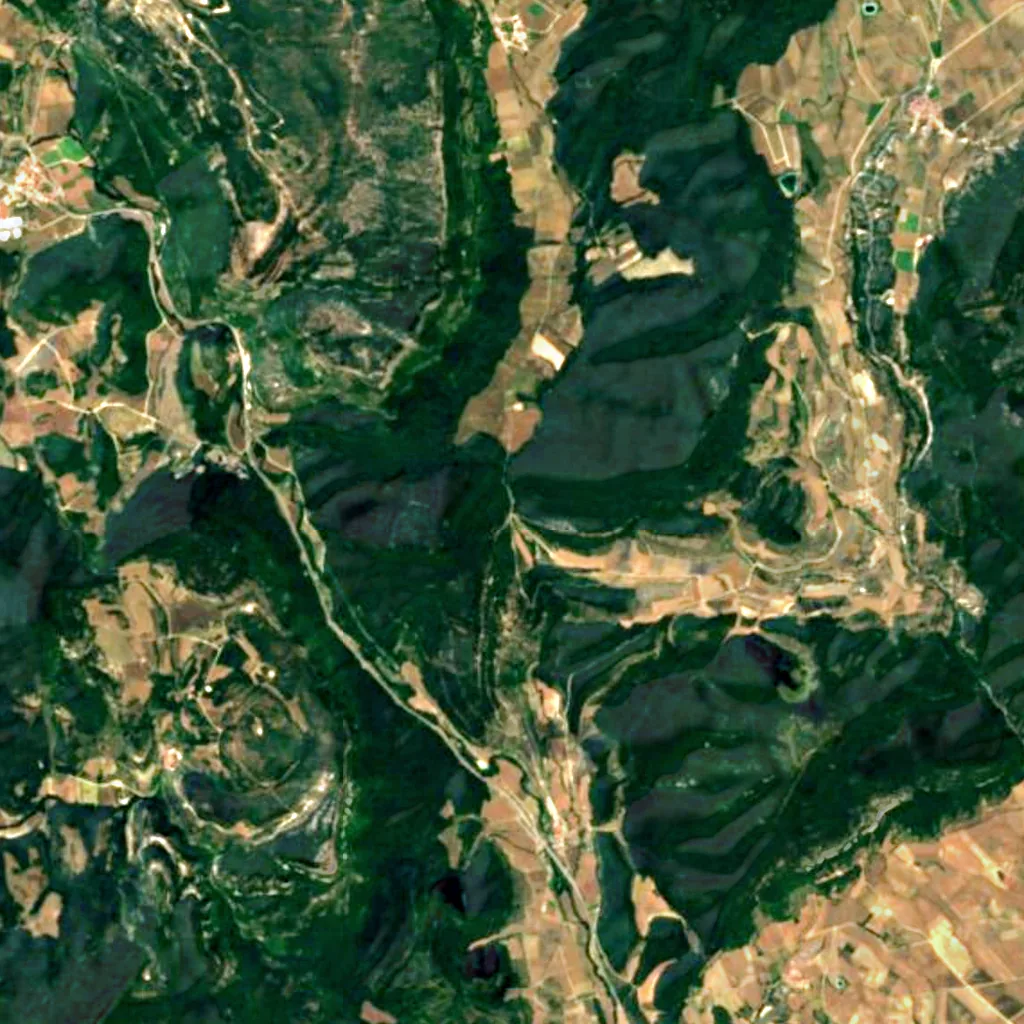 Oteoko Errota seen from above (Sentinel-2)